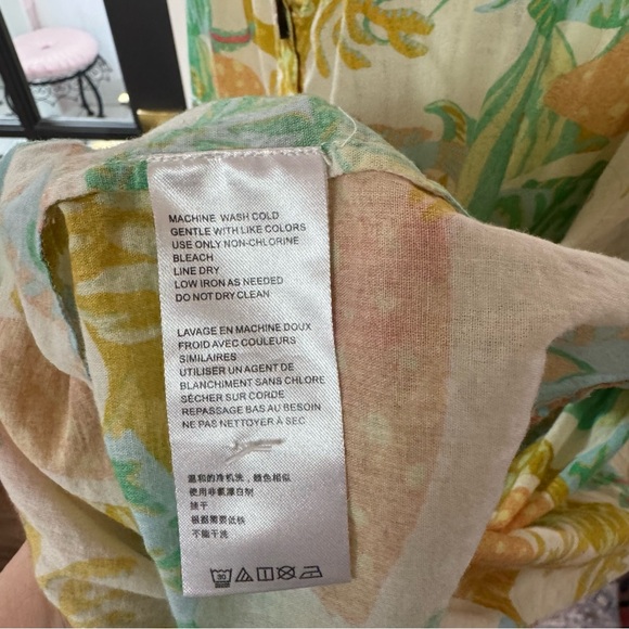 Free People Oceana Mini Dress Size Large 100% Cotton - Picture 5 of 8